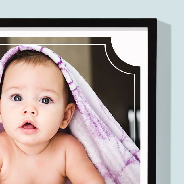 Foto En Handtekening: Doopsel - Afdruk Met Frame 30X40