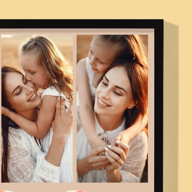 Fotocollage: M Zoals Mama - Afdruk Met Frame 30X40