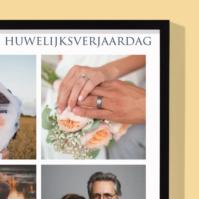 Fotocollage: 15 Jaar Samen - Afdruk Met Frame 30X40