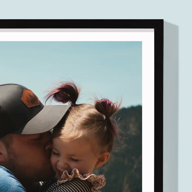 Foto En Handtekening: Definitie Papa - Afdruk Met Frame 30X40