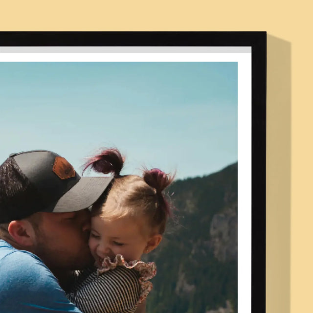 Foto En Handtekening: Onvervangbare Papa, Toewijding - Afdruk Met Frame 30X40