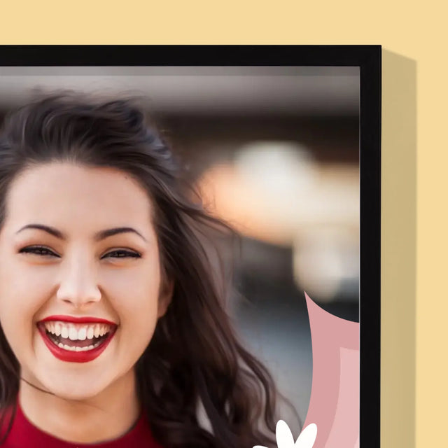 Foto En Handtekening: Geweldige Kleuterjuf - Afdruk Met Frame 30X40