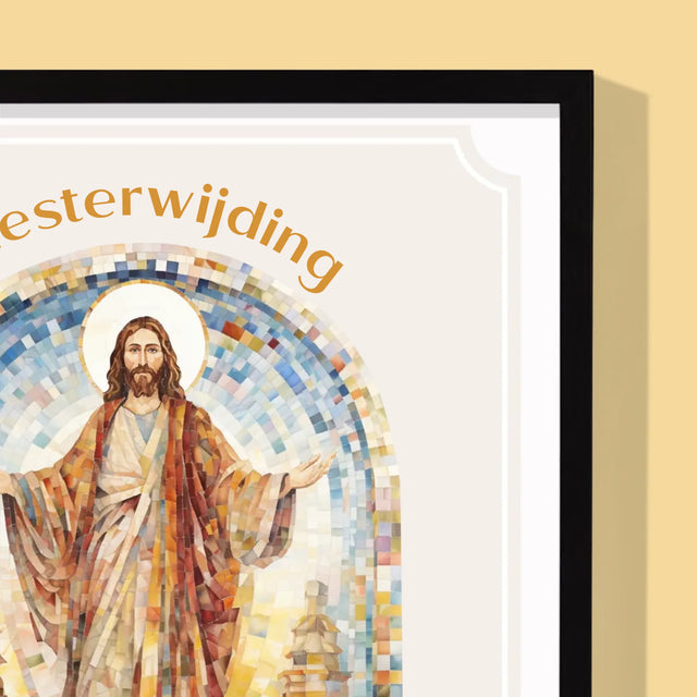 Naam En Handtekening : Priesterwijding - Afdruk Met Frame 30X40