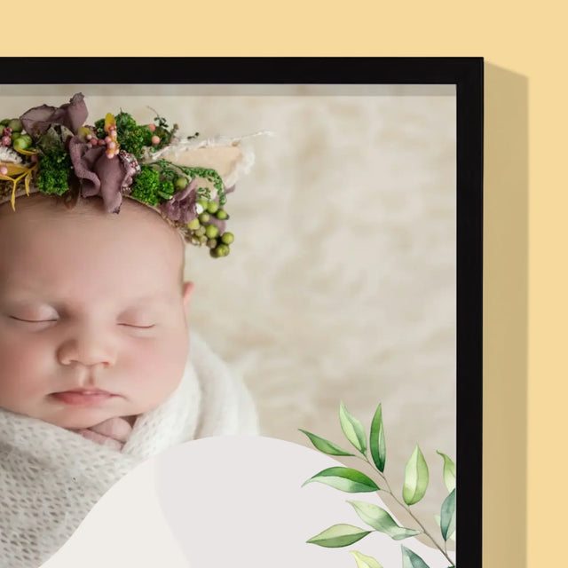 Foto En Handtekening: Bedankt Aan De Vroedvrouw - Afdruk Met Frame 30X40