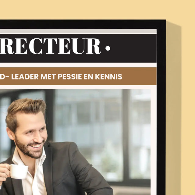 Omslag Van Tijdschrift: Directeur - Afdruk Met Frame 30X40
