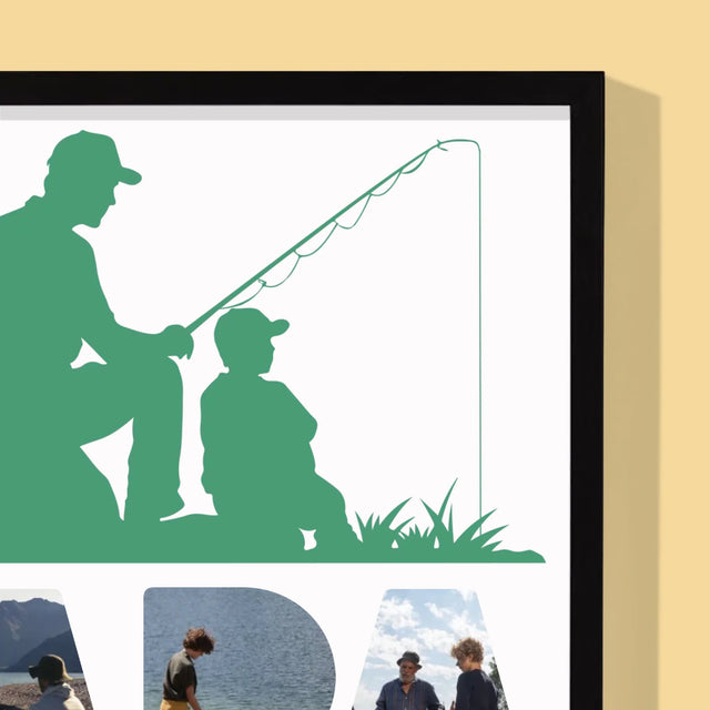 Woord Van Foto'S: Papa Visser - Afdruk Met Frame 30X40