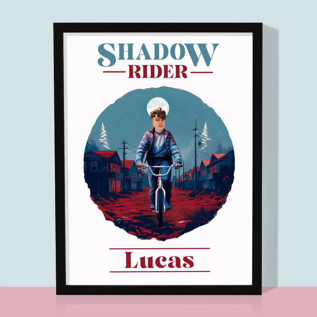 Jouw Karakter: Shadow Rider - Afdruk Met Frame 30X40