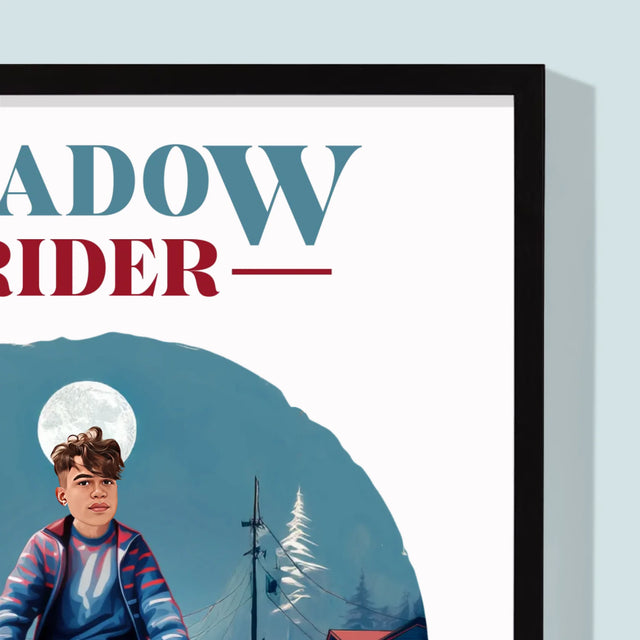 Jouw Karakter: Shadow Rider - Afdruk Met Frame 30X40