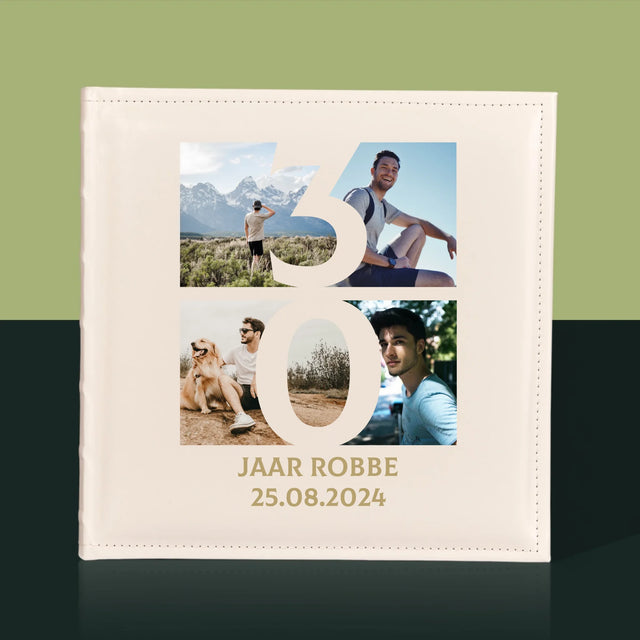 Fotocollage: 30 Jaar, Cijfer Foto'S - Fotoalbum