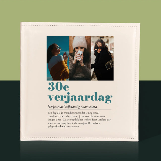 Fotocollage: 30E Verjaardag Definitie - Fotoalbum