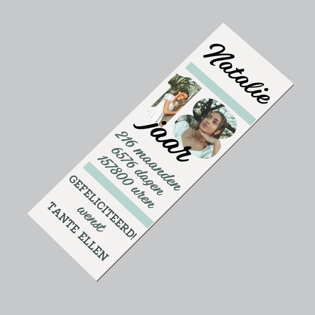 Woord Van Foto'S: 18 Jaar Aftellen - Koelkast Magneet