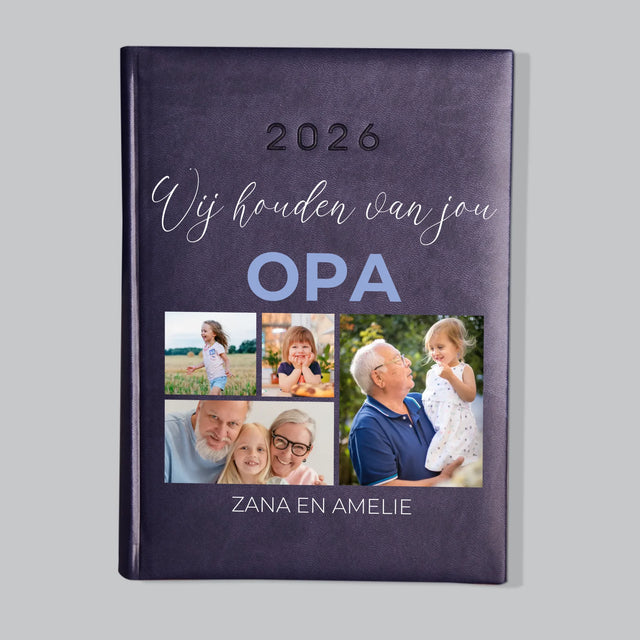 Fotocollage: Opa Wij Houden Van Jou - Boekkalender