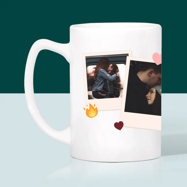 Fotocollage: Ik Hou Van Jou Om Wie Je Bent - Mok