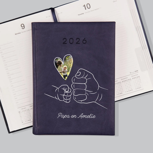 Foto En Handtekening: Papa Kind, Handje - Boekkalender