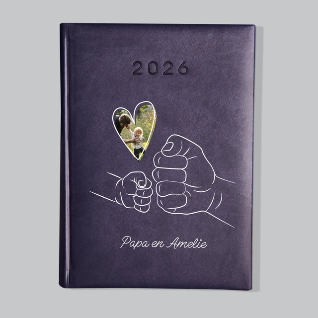 Foto En Handtekening: Papa Kind, Handje - Boekkalender