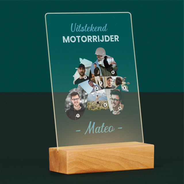 Vorm Van Foto'S: Uitstekend Motorrijder - Afdruk Op Acrylglas (Verticaal)