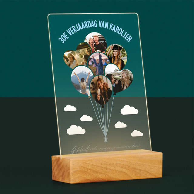 Vorm Van Foto'S: 30E Verjaardag Balonnen - Afdruk Op Acrylglas (Verticaal)