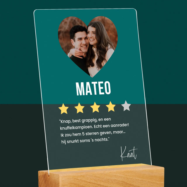 Foto En Handtekening: De Beste Vriendje, Aanrader - Afdruk Op Acrylglas (Verticaal)