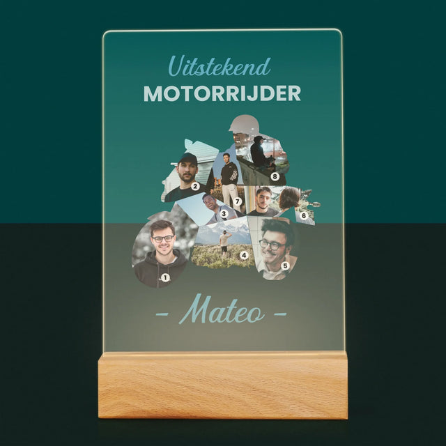 Vorm Van Foto'S: Uitstekend Motorrijder - Afdruk Op Acrylglas (Verticaal)