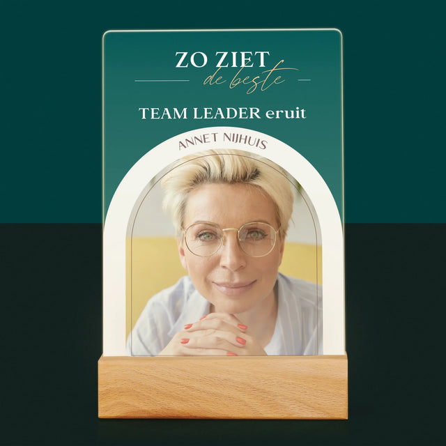Omslag Van Tijdschrift: Team Leader - Afdruk Op Acrylglas (Verticaal)