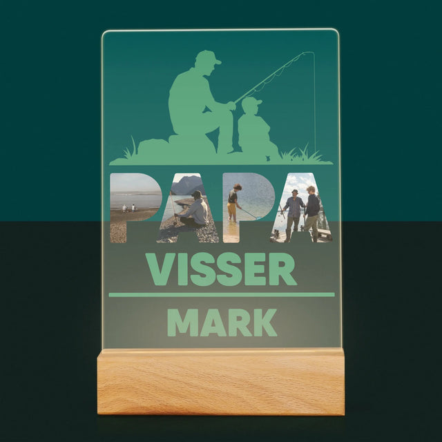 Woord Van Foto'S: Papa Visser - Afdruk Op Acrylglas (Verticaal)