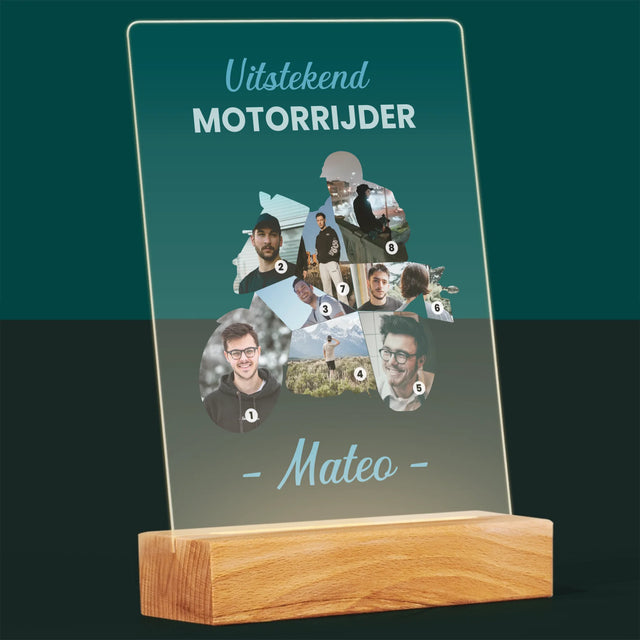 Vorm Van Foto'S: Uitstekend Motorrijder - Afdruk Op Acrylglas (Verticaal)