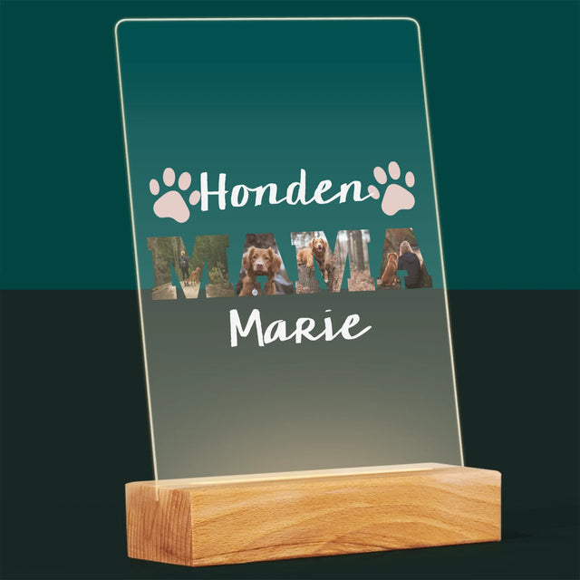 Woord Van Foto'S: Mama - Afdruk Op Acrylglas (Verticaal)