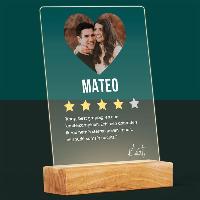 Foto En Handtekening: De Beste Vriendje, Aanrader - Afdruk Op Acrylglas (Verticaal)