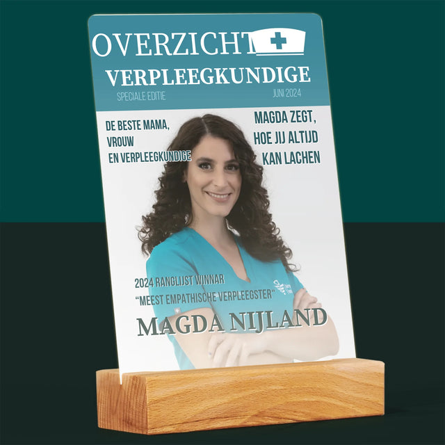 Omslag Van Tijdschrift: Overzicht Verpleegkundige - Afdruk Op Acrylglas (Verticaal)