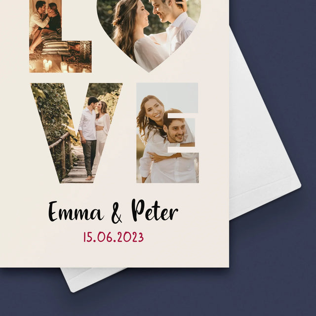 Woord Van Foto'S: Love Met Jouw Foto'S - Wenskaart