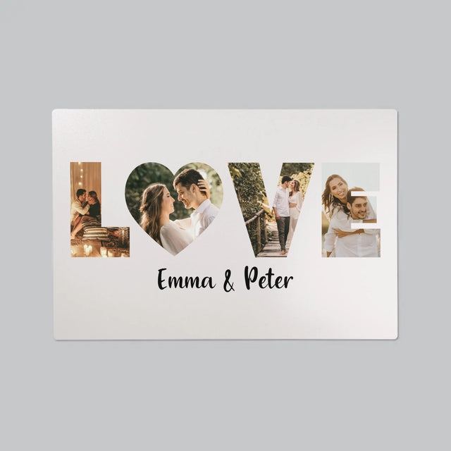Woord Van Foto'S: Love Met Jouw Foto'S - Bureauonderlegger