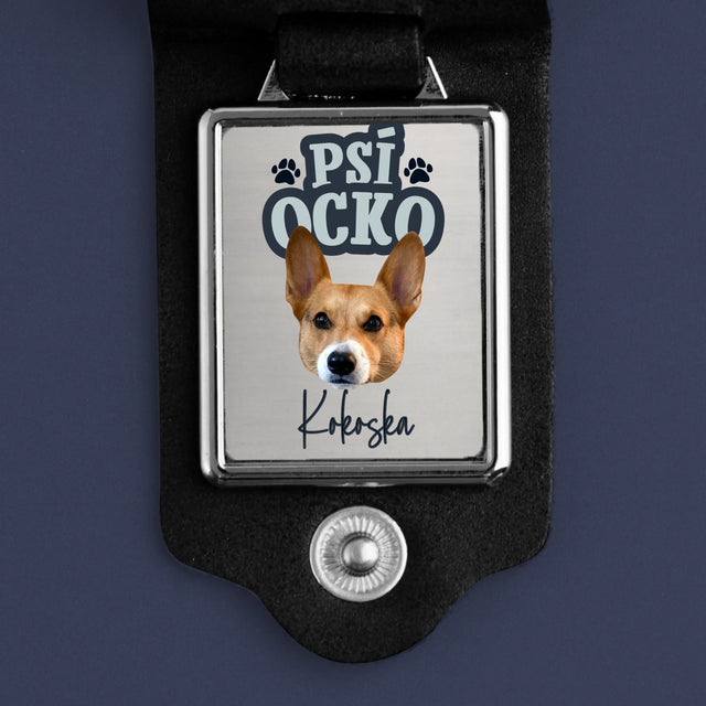 Twoja Postać: Psi Tata - Skórzany Brelok Ze Zdjęciem | SK