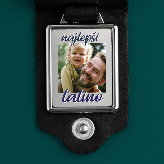 Fotokolaż: Tatuś - Skórzany Brelok Ze Zdjęciem | SK