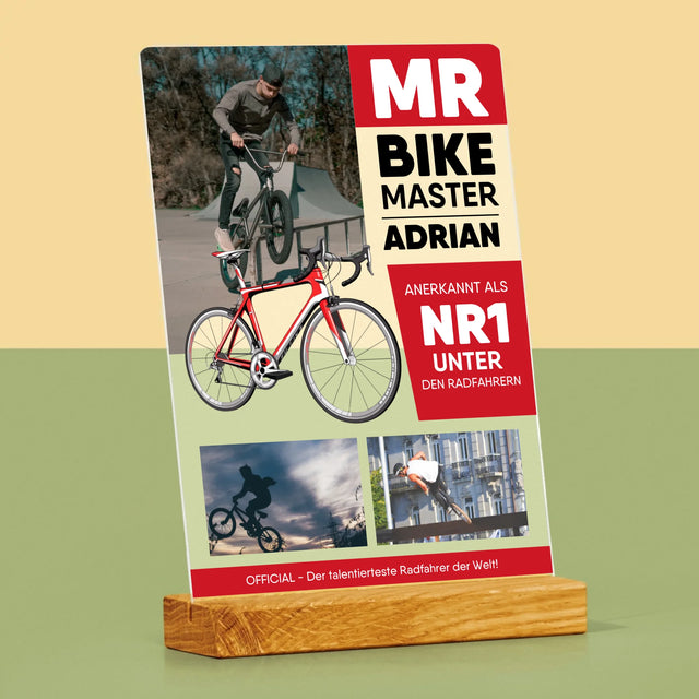 Okładka Magazynu: Mr Bike Master - Wydruk Na Szkle Akrylowym | DE