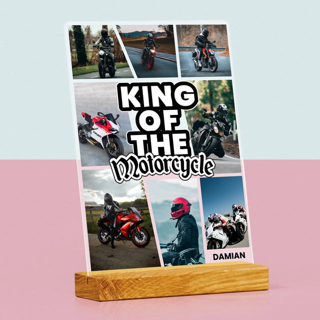 Fotokolaż: King Of The Motorcycle - Wydruk Na Szkle Akrylowym | DE