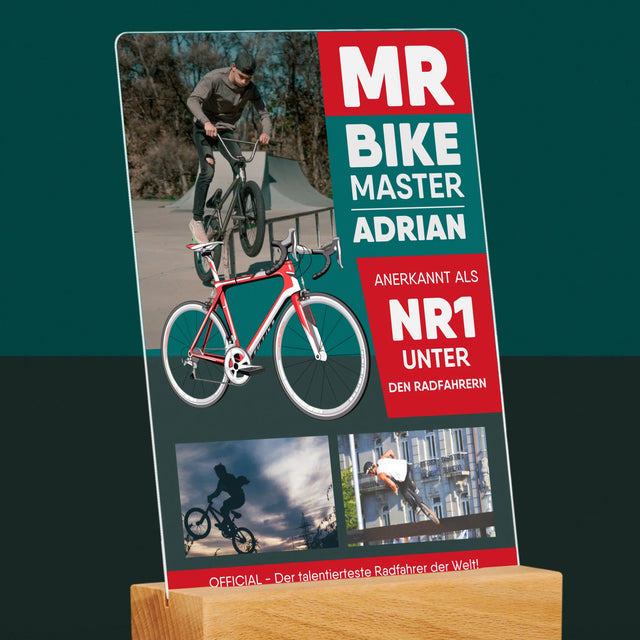 Okładka Magazynu: Mr Bike Master - Wydruk Na Szkle Akrylowym | DE