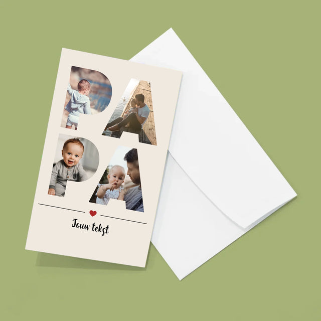 Woord Van Foto'S: Papa - Grote Harmonica Van Foto'S