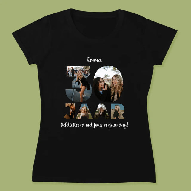Woord Van Foto'S: 30 Jaar - T-Shirt Voor Dames