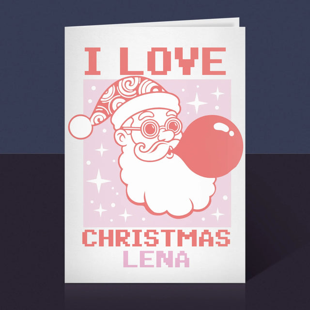 Imię I Podpis: I Love Christmas - Kartka Z Życzeniami | DE
