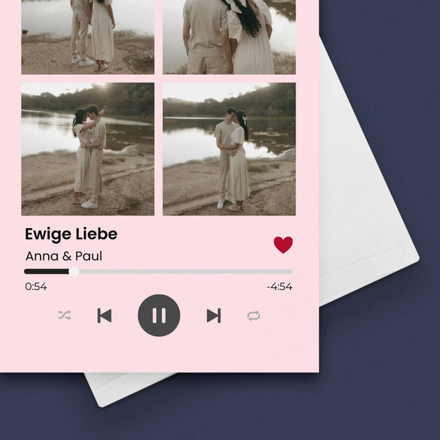 Fotokolaż: Spotify 4 Zdjęcia - Kartka z Życzeniami | DE