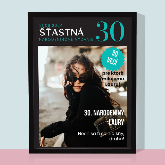 Okładka Magazynu: Szczęśliwa 30 - Wydruk Obramowany | SK