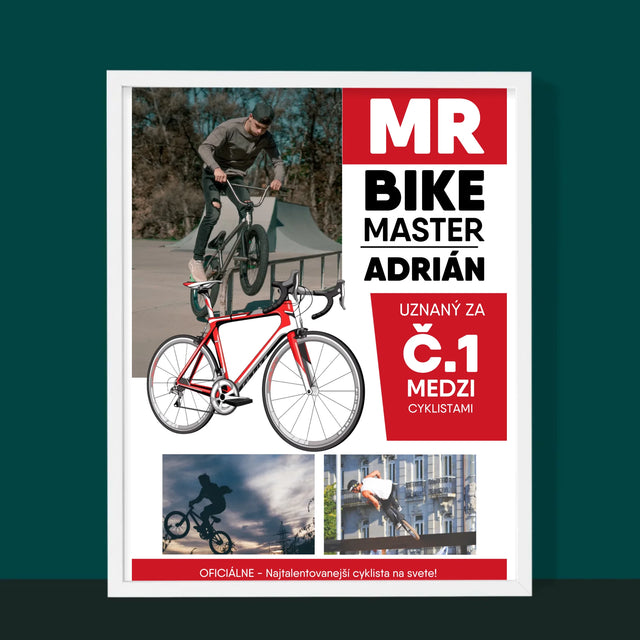 Okładka Magazynu: Mr Bike Master - Wydruk Obramowany | SK