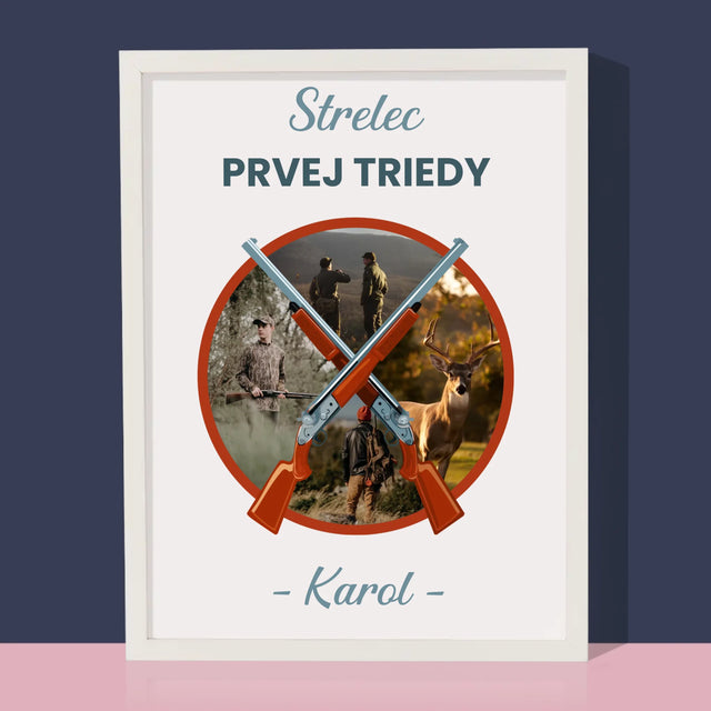 Fotokolaż: Strzelec Pierwsza Klasa - Wydruk Obramowany | SK