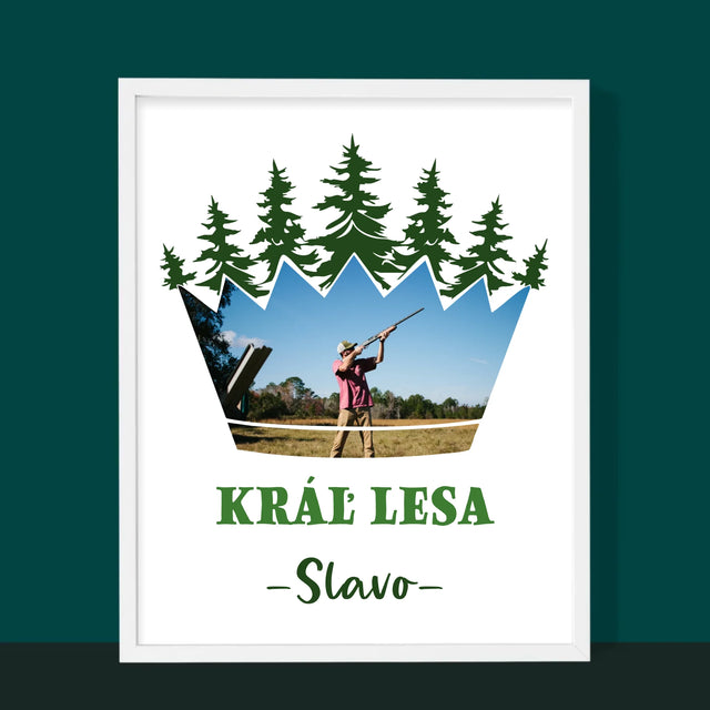 Kształt Ze Zdjęć: Król Lasu - Wydruk Obramowany | SK
