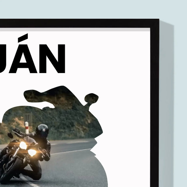 Kształt Ze Zdjęć: Just Ride - Wydruk Obramowany | SK