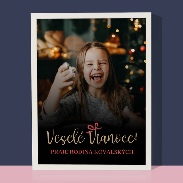 Zdjęcie I Podpis: Świąteczne - Wydruk Obramowany | SK