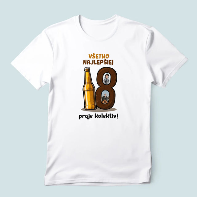 Fotokolaż: 18 Piwo - Koszulka Męska | SK