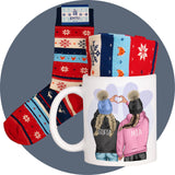 Zimowe skarpetki w kubku