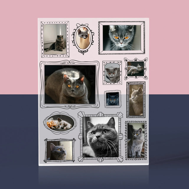 Fotocollage: Fotomuur Met Jouw Huisdier - Acryl Blok