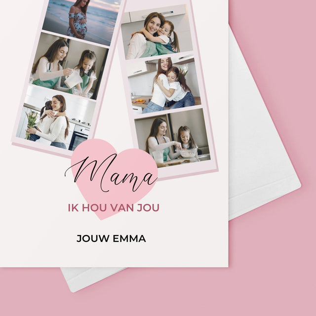Fotocollage: Mama - Wenskaart